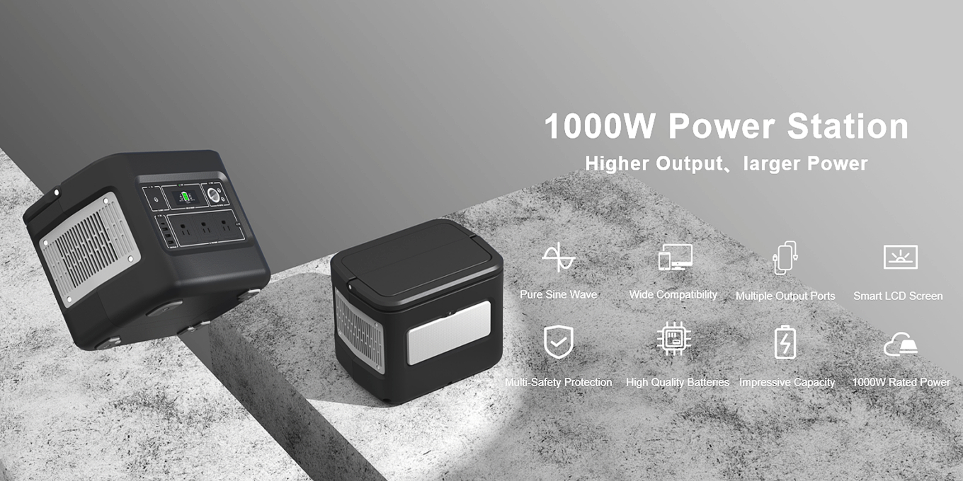 Akumulatorowy generator słoneczny o mocy 1000 W do ładowania mobilnego